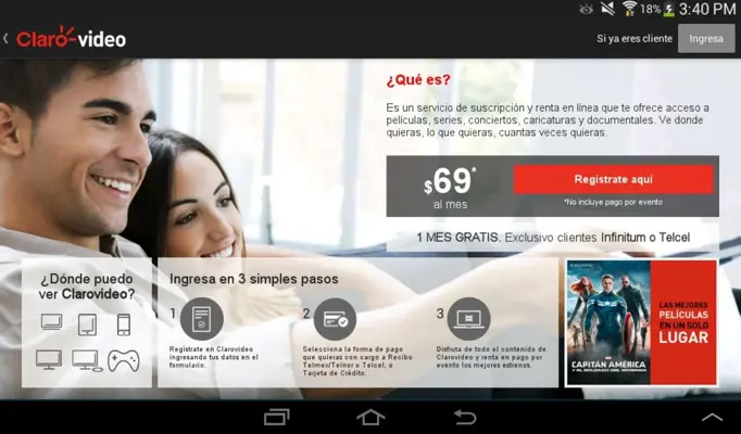 Clarovideo android App screenshot 8